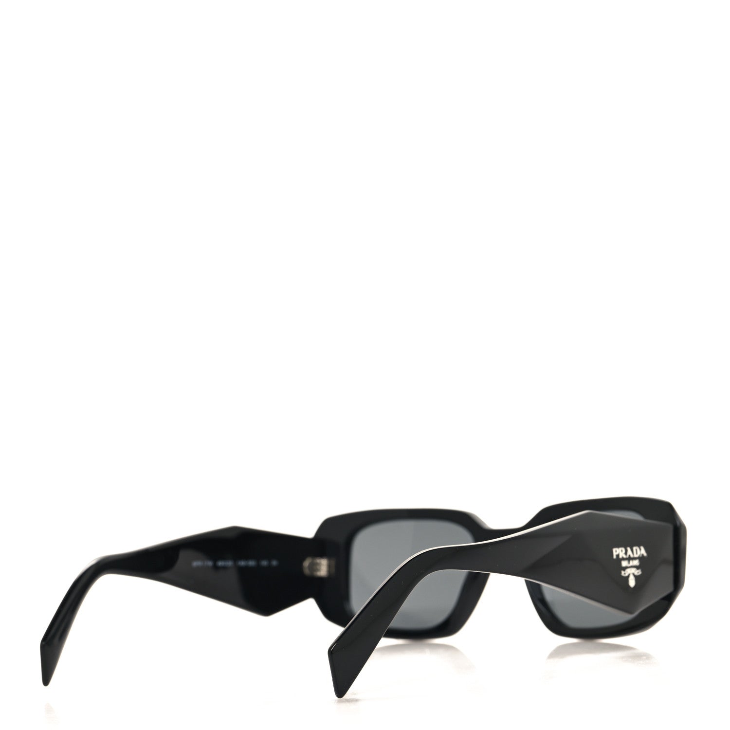 Prada Acetate Symbole Sunglasses SPR 17W Black 4 of 7