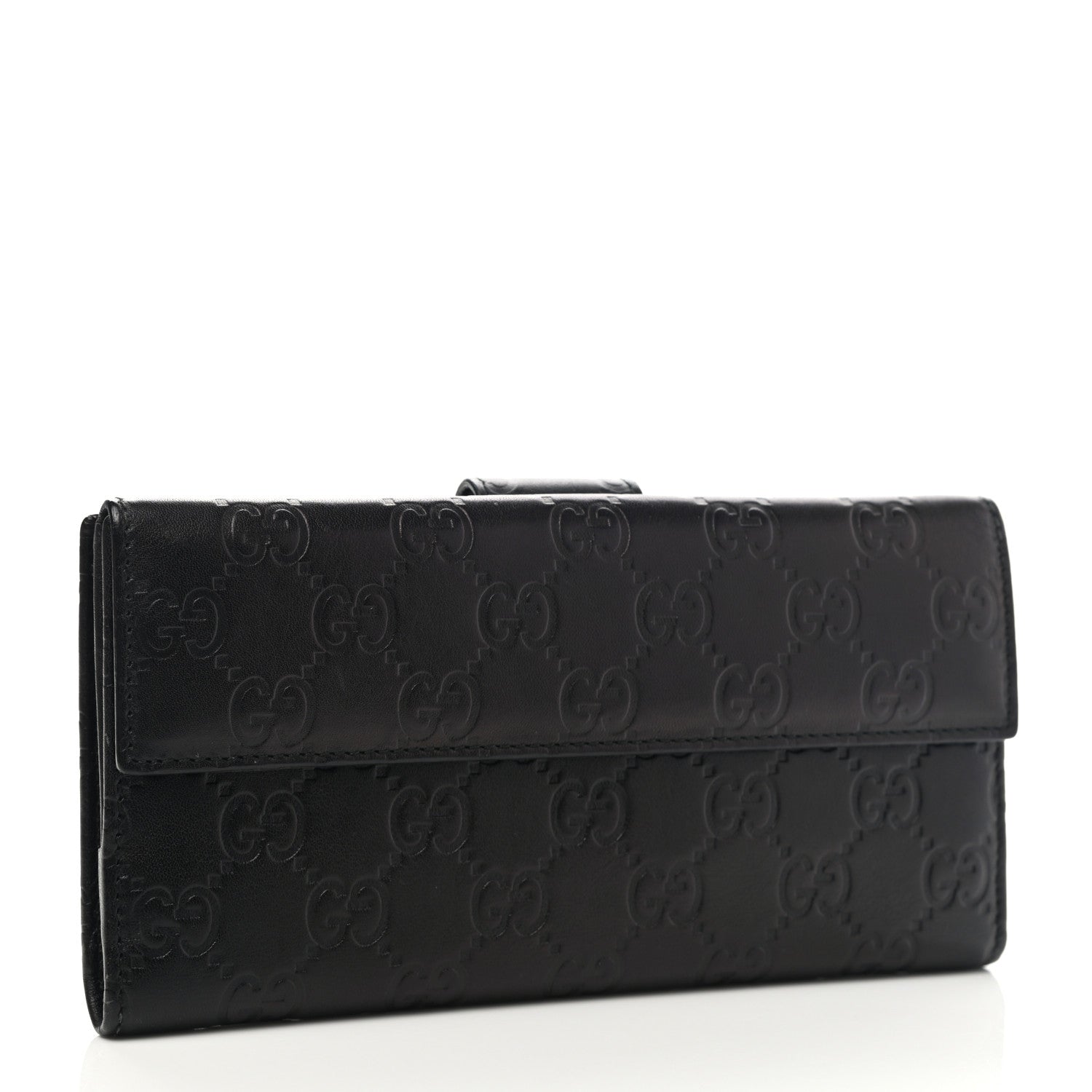 Gucci Guccissima Heart Continental Wallet Black 3 of 9