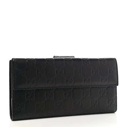 Gucci Guccissima Heart Continental Wallet Black 3 of 9