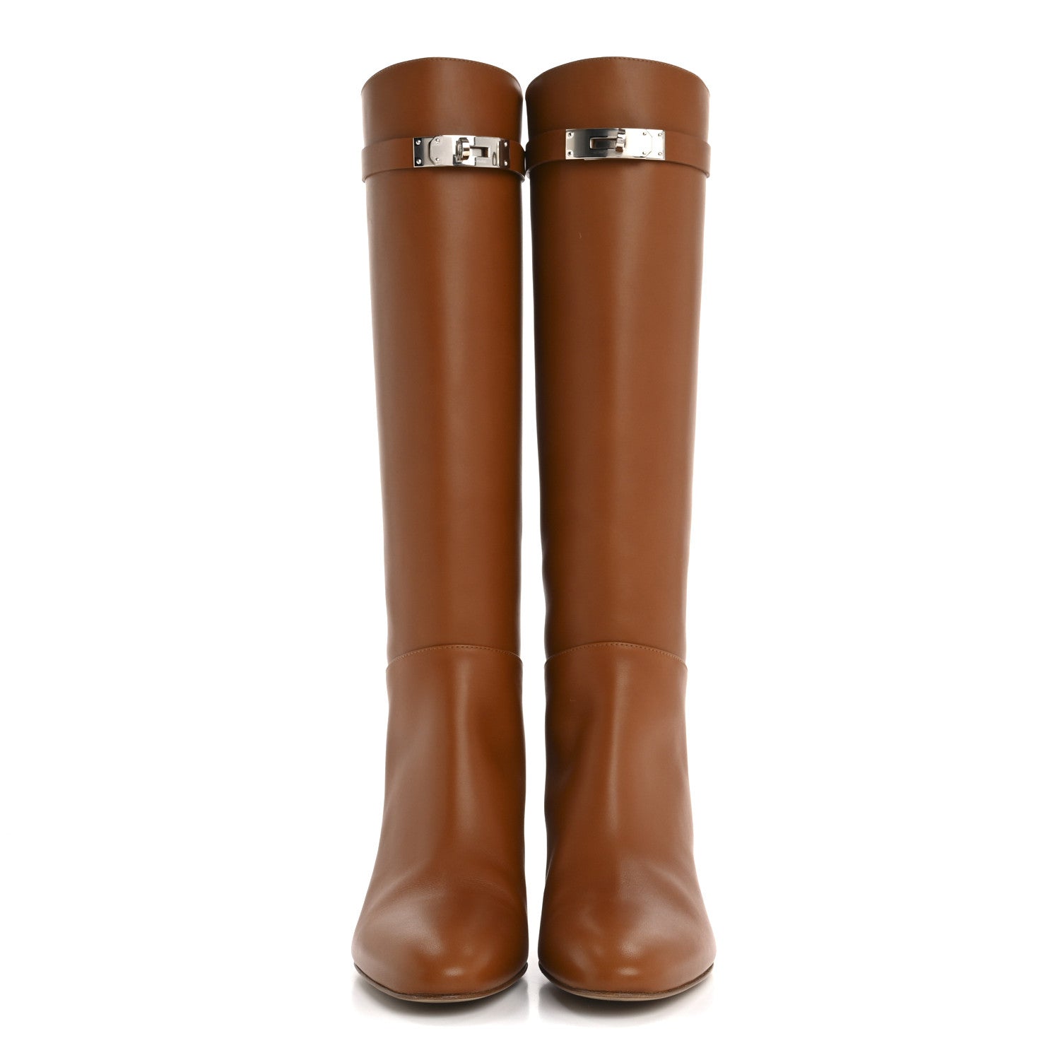 Hermes Heritage Calfskin Story Boots 38 Naturel 2 of 9