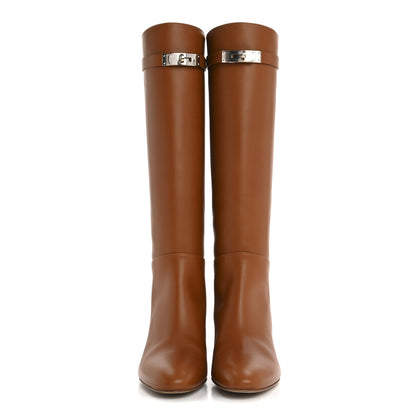 Hermes Heritage Calfskin Story Boots 38 Naturel 2 of 9