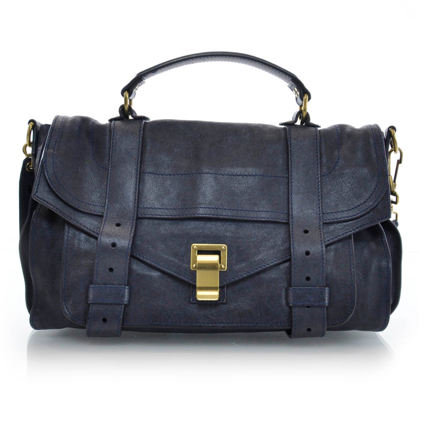 Lambskin PS1 Medium Satchel Midnight