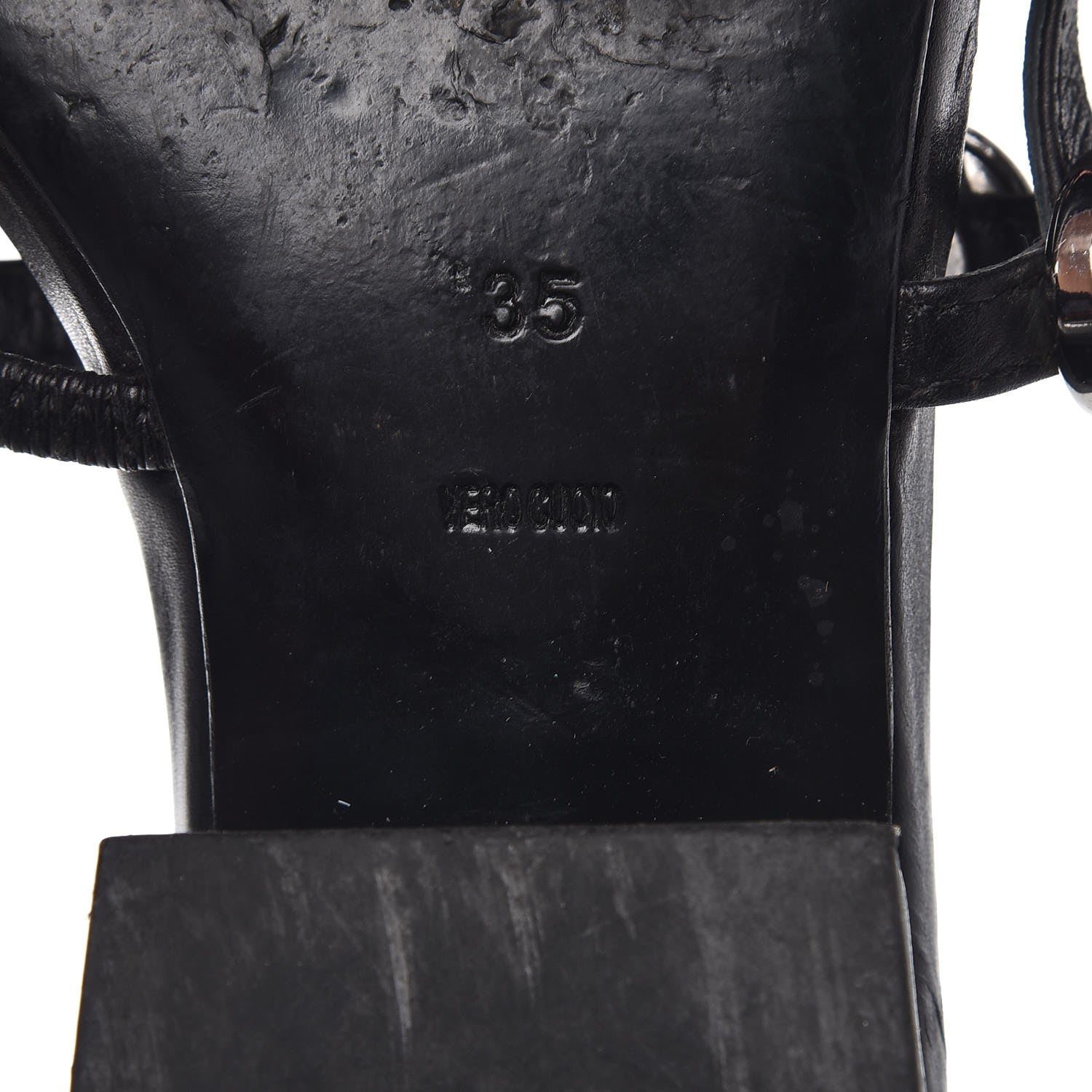 Alexander Wang Calfskin Crystal Embellished Amelia Cut Out Sandals 35 Black 8 of 11