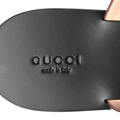 Gucci Calfskin GG Marmont Thong Sandals 39 Vintage Bordeaux 6 of 6