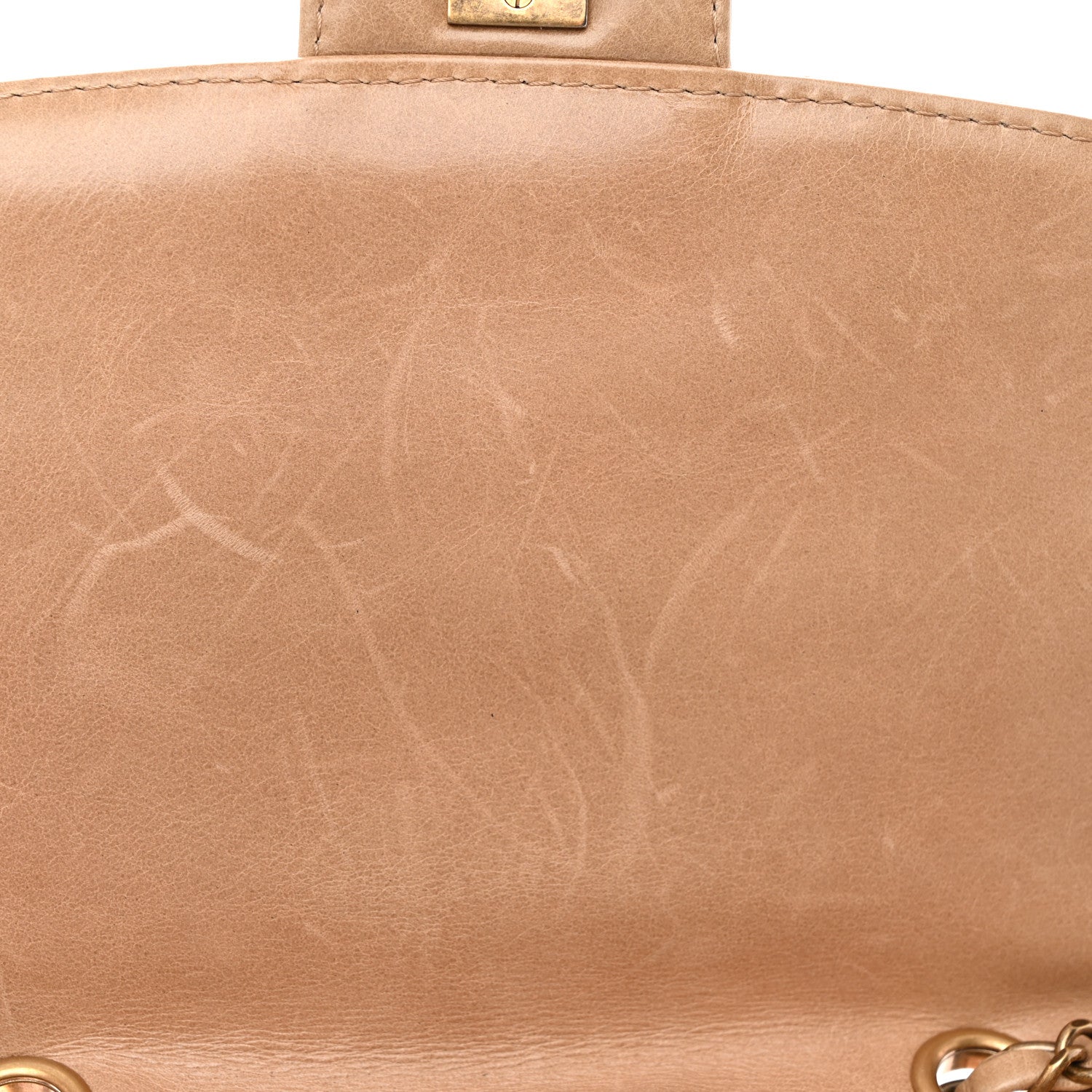 Chanel Glazed Calfskin Quilted Medium Bubble CC Flap Beige 12 of 12