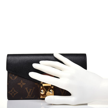 Louis Vuitton Monogram Pallas Wallet Black 3 of 10