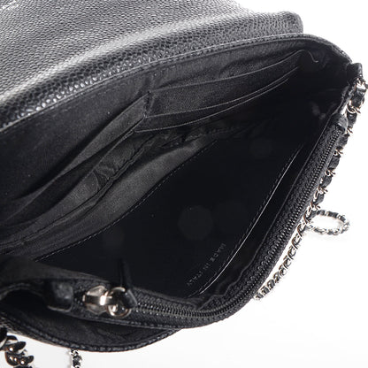 Chanel Caviar Half Moon Wallet On Chain WOC Black 5 of 8