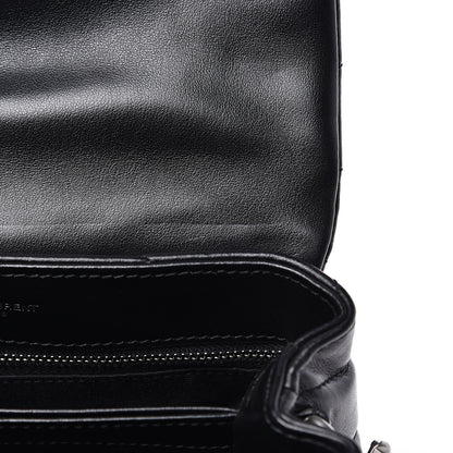 Saint Laurent Calfskin Y Quilted Monogram Toy Loulou Crossbody Bag Black 12 of 12