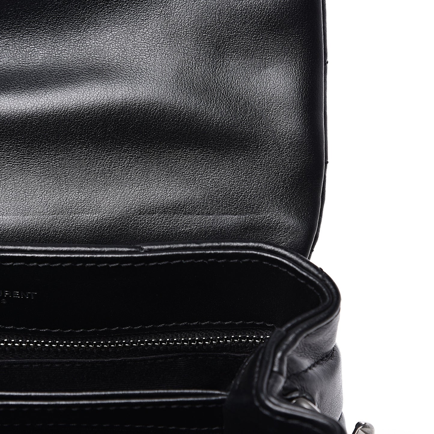 Calfskin Y Quilted Monogram Toy Loulou Crossbody Bag Black