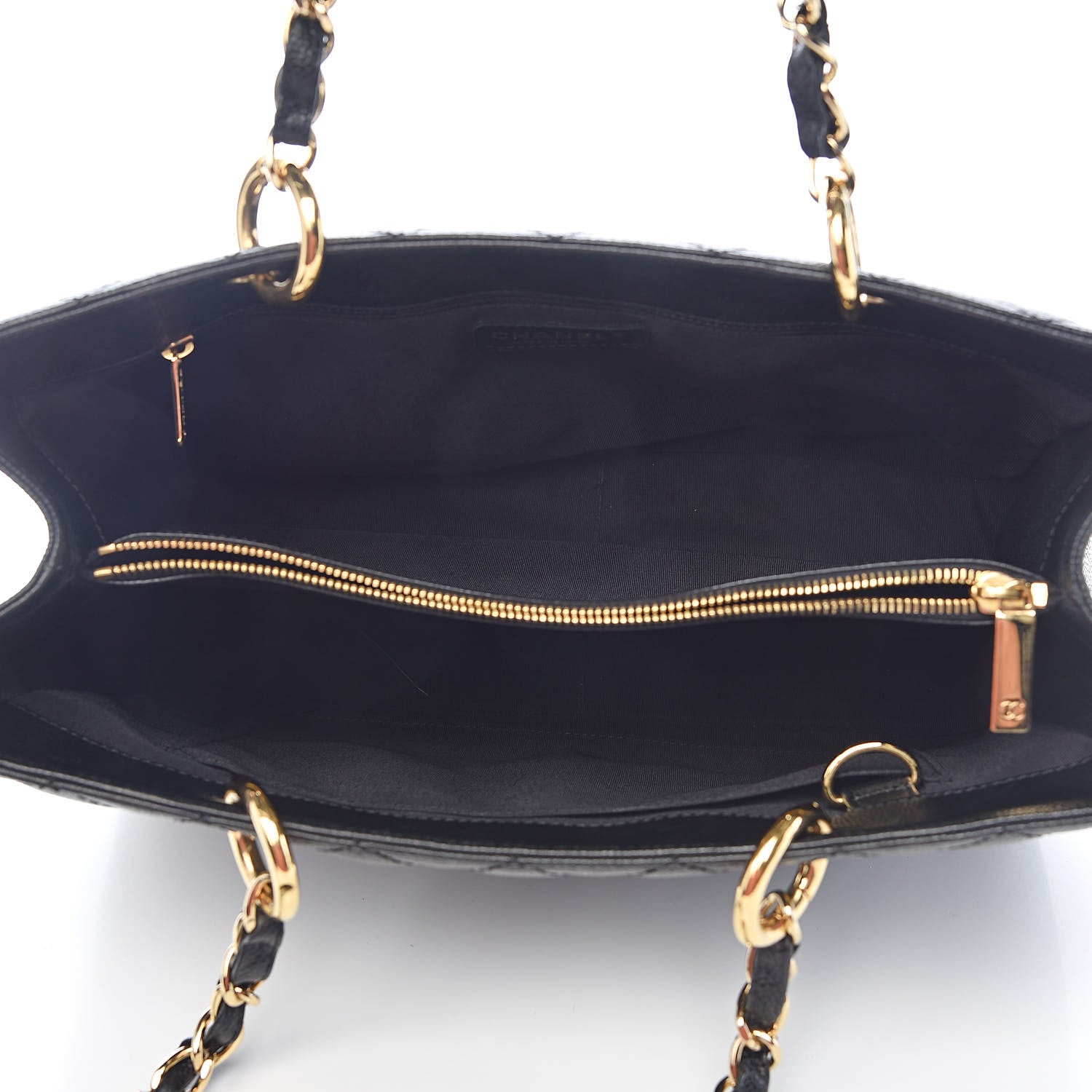Chanel Caviar Quilted Grand Shopping Tote GST Black 5 of 11