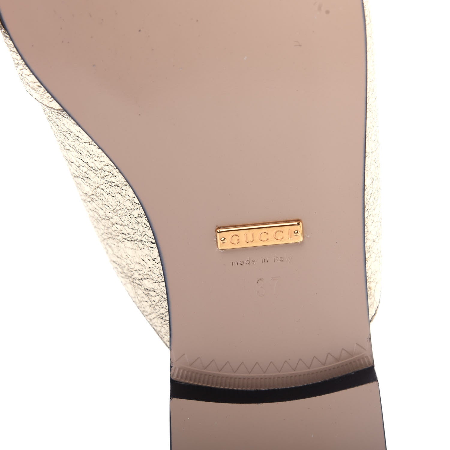 Gucci Galassia Womens GG Marmont Fringe Slippers 37 Platino 9 of 10