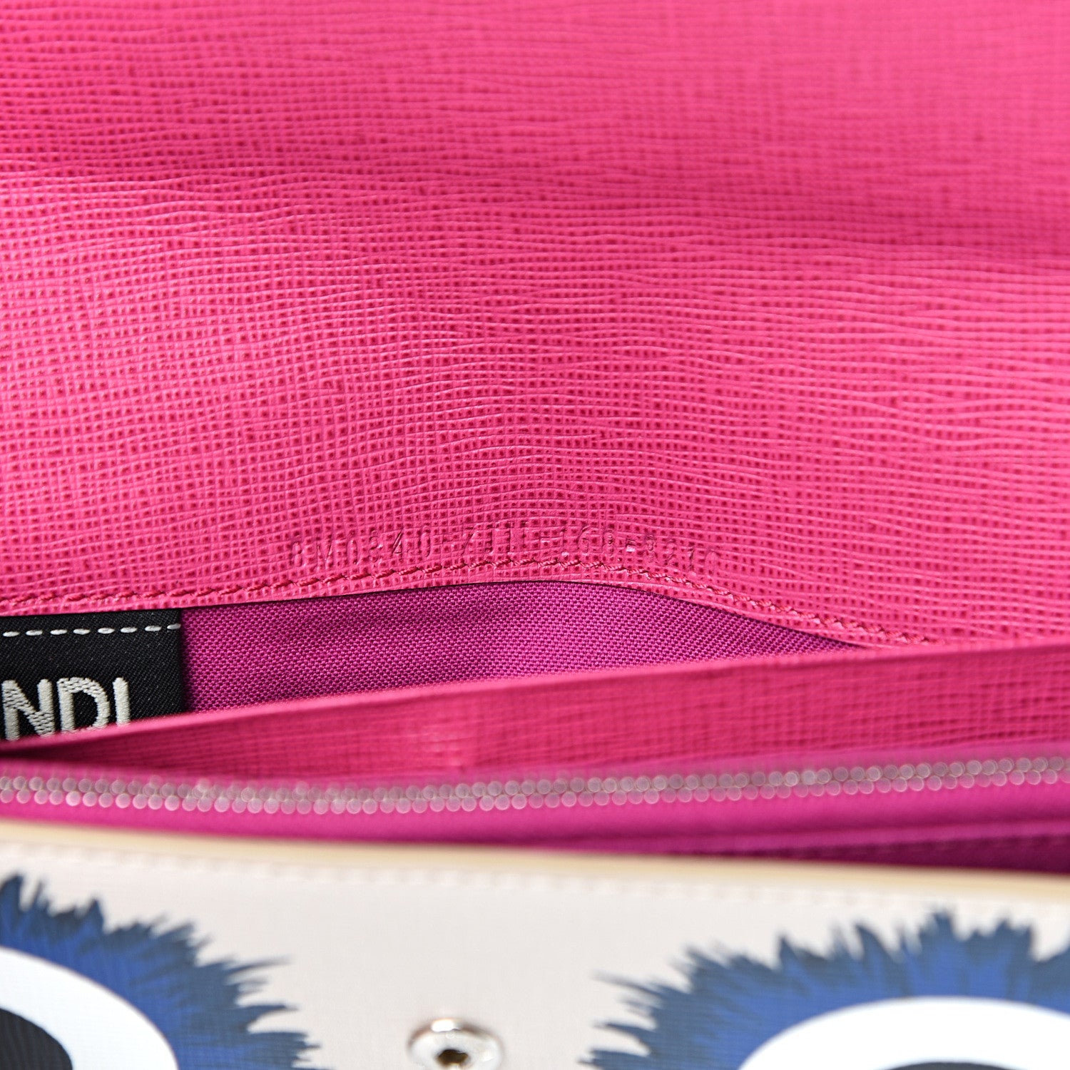 Fendi Vitello Elite Crystal Eye Monster Simply Continental Wallet Bellini Multicolor 6 of 7