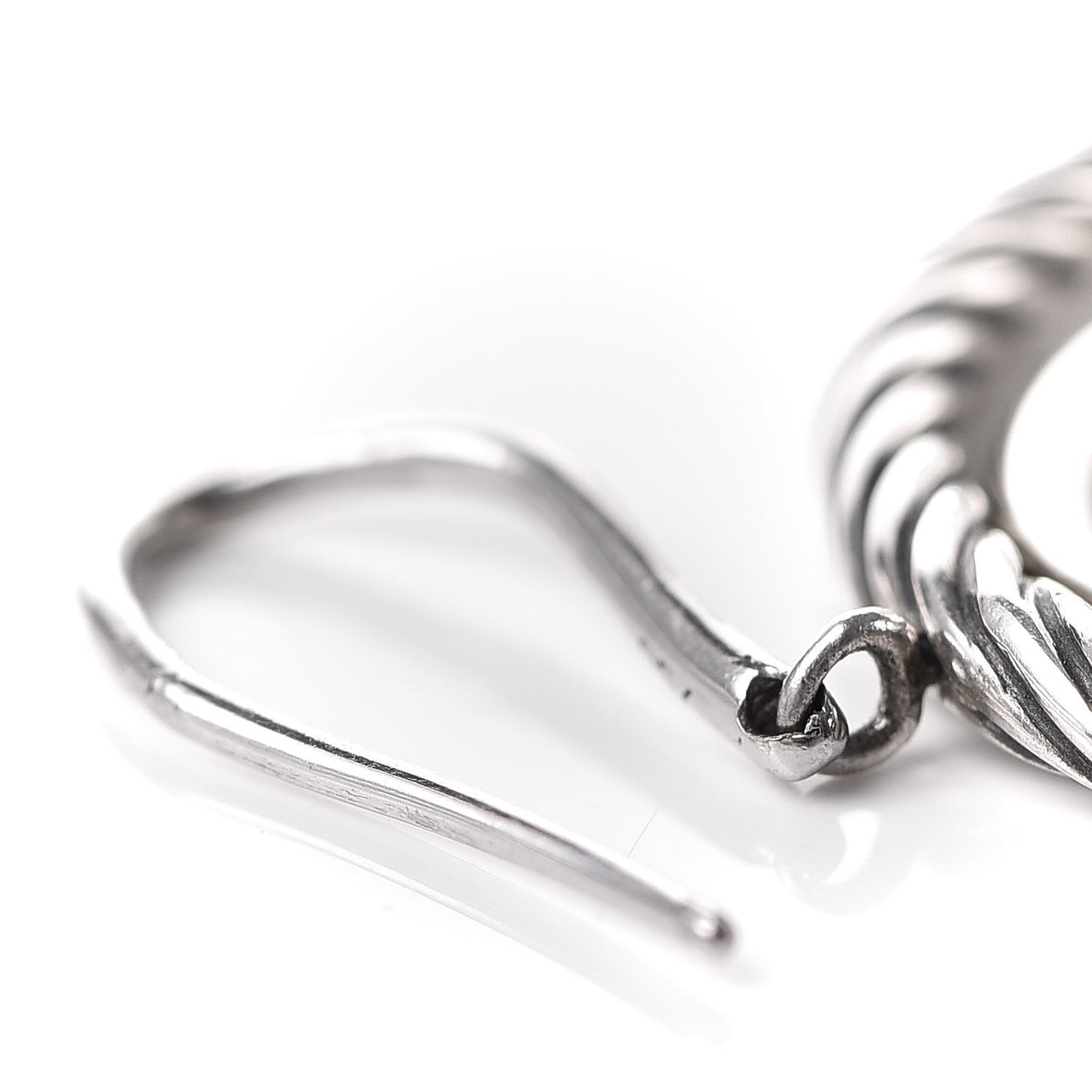 Sterling Silver Black Diamond Mobile Circle Earrings