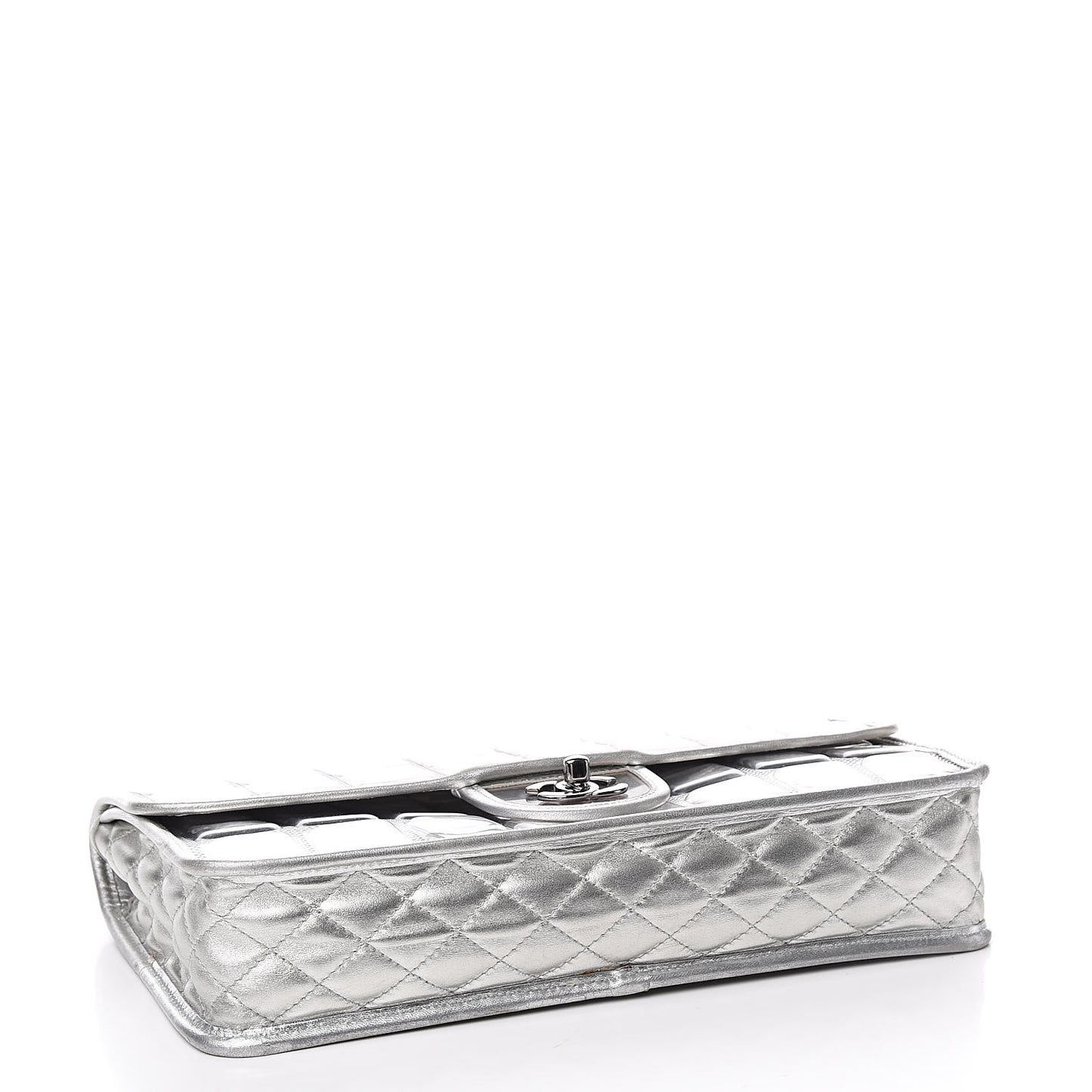 Vinyl Large Ice Cube Flap Silver
