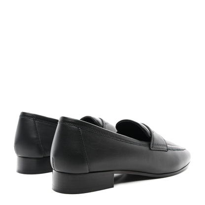 Chanel Calfskin Lambskin CC Loafers 38.5 Black 4 of 8