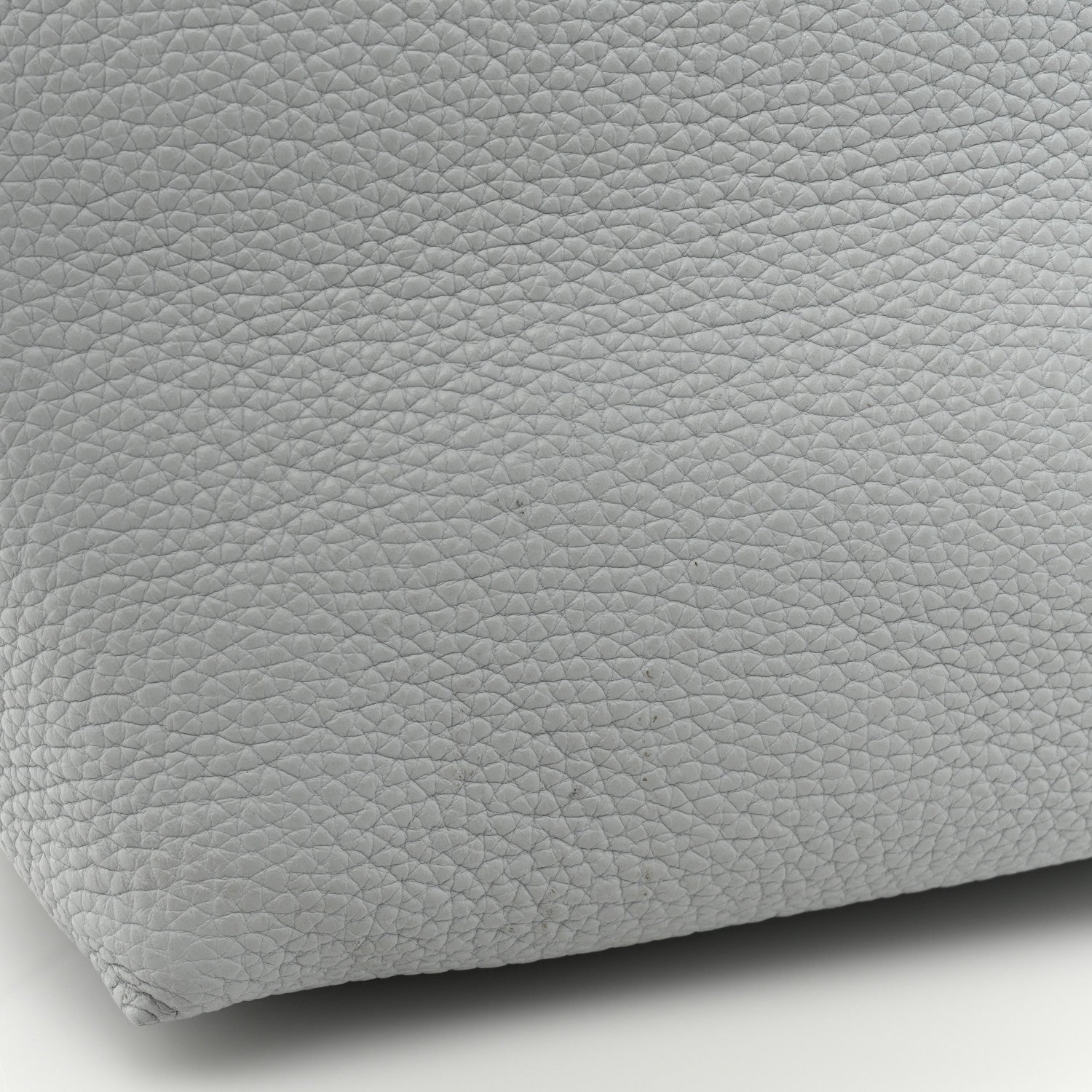 Hermes Veau Sikkim Taurillon Clemence Double Sens 36 Reversible Tote Bleu Pale Gris Perle 24 of 24
