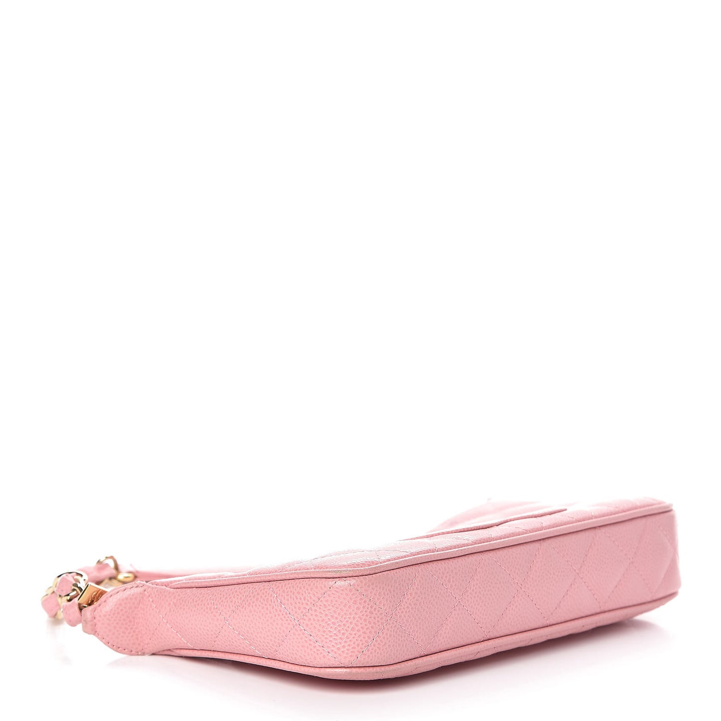 Caviar Quilted Pochette Pink