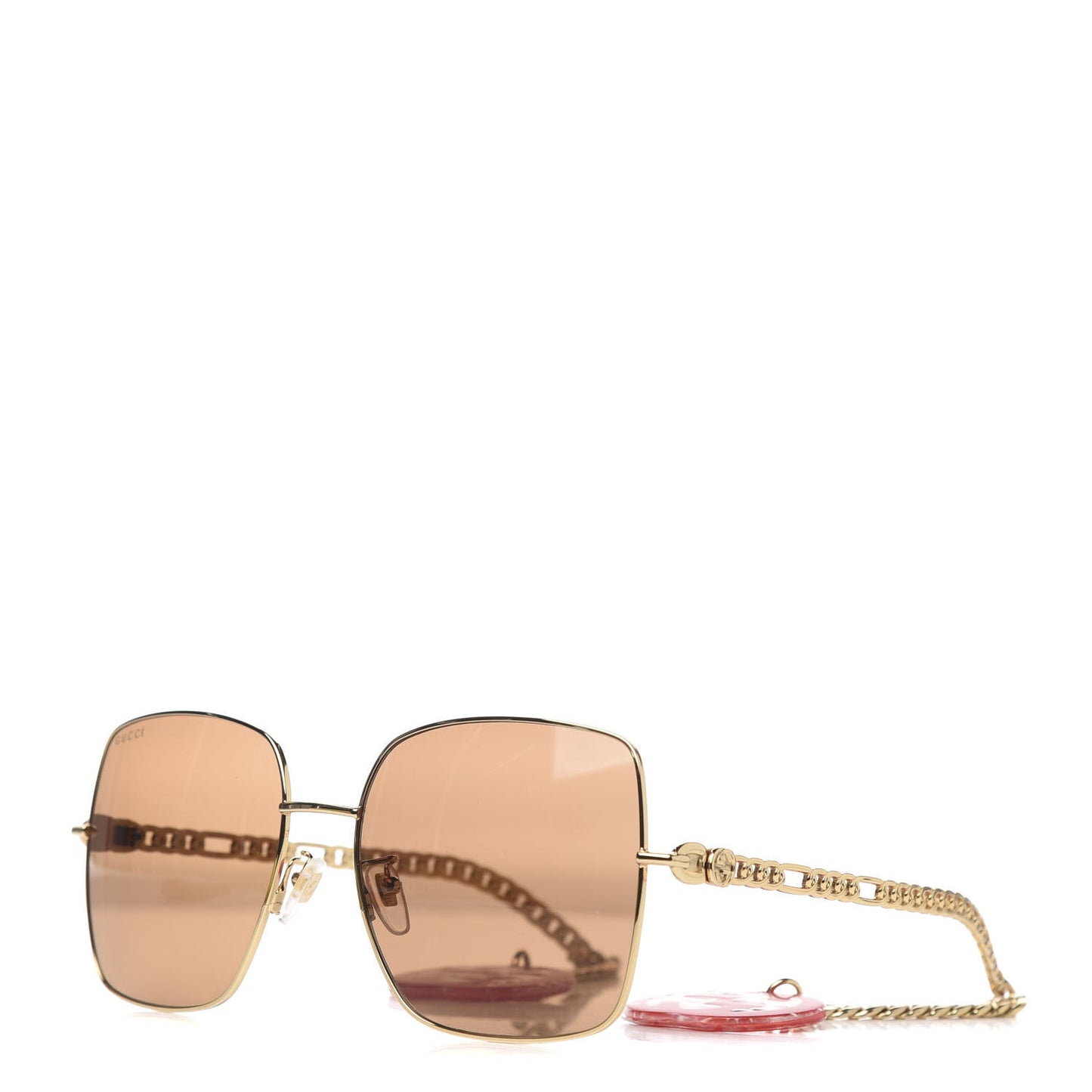 Square Frame GG0724S Sunglasses Beige