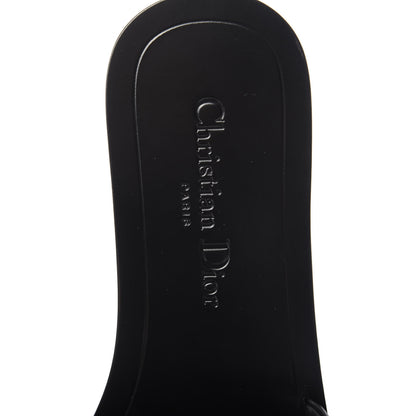 Christian Dior Calfskin Crystal Dio(r)evolution Slide Sandals 37 Black 8 of 9