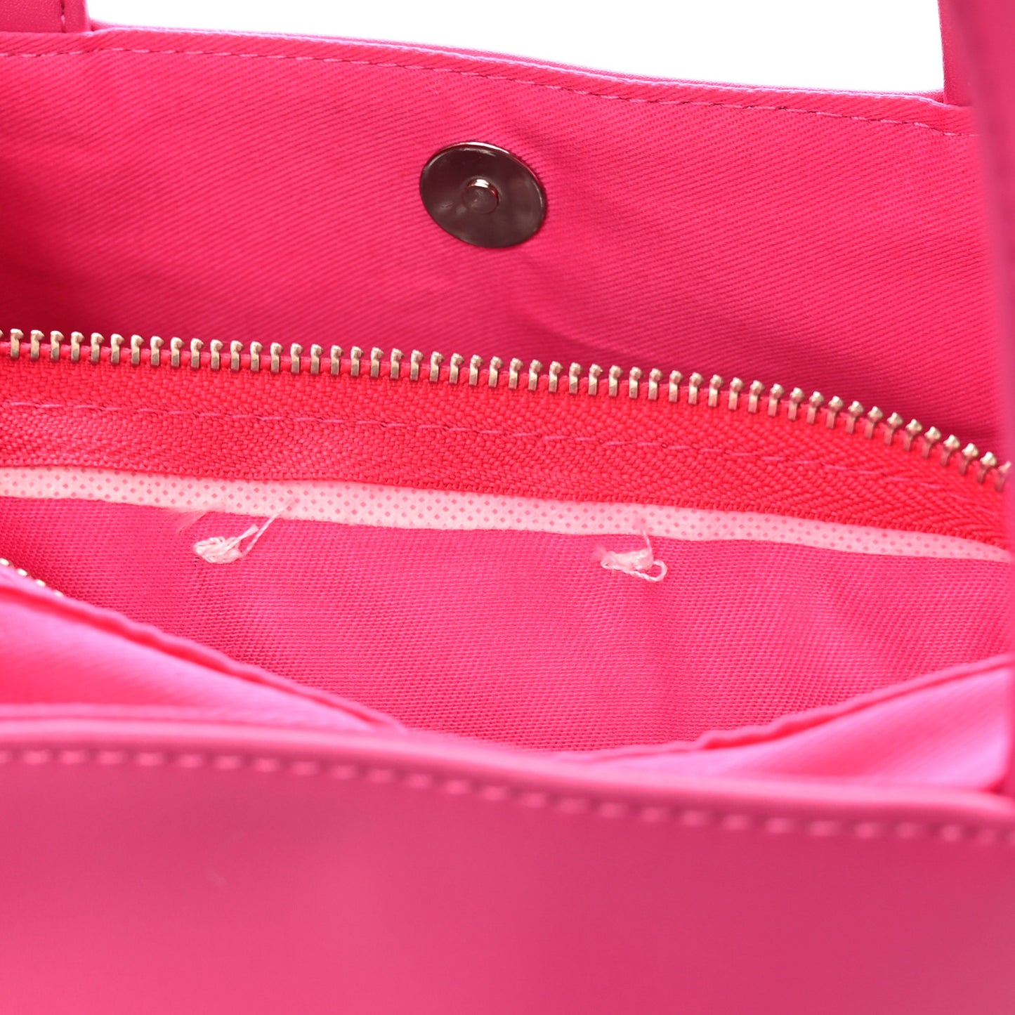 Vegan Leather Medium Shopping Bag Pink