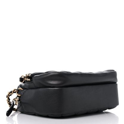 Chanel Calfskin Quilted Day Trips Camera Case Black 4 of 11