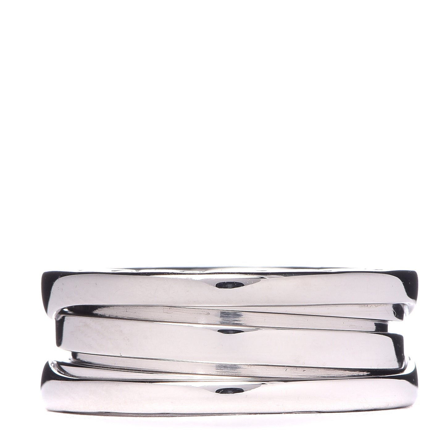 18K White Gold B.Zero1 Two-Band Ring 50 5.25
