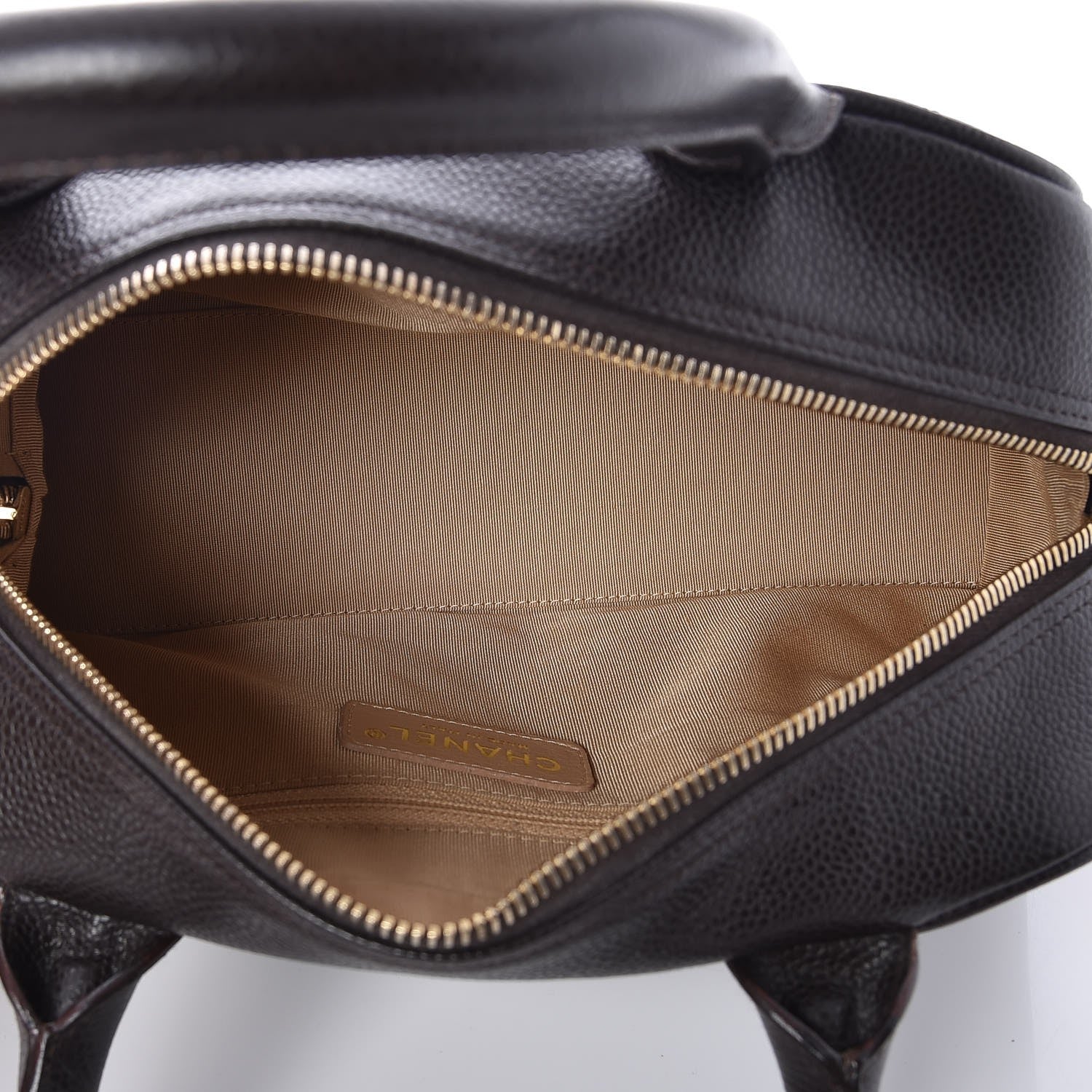 Chanel Caviar Quilted Small Bowler Brown 5 of 7