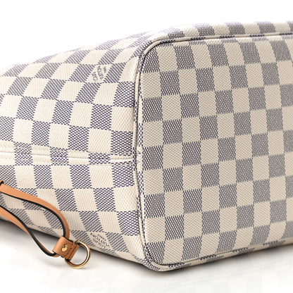 Louis Vuitton Damier Azur Braided Neverfull MM Pink 11 of 16
