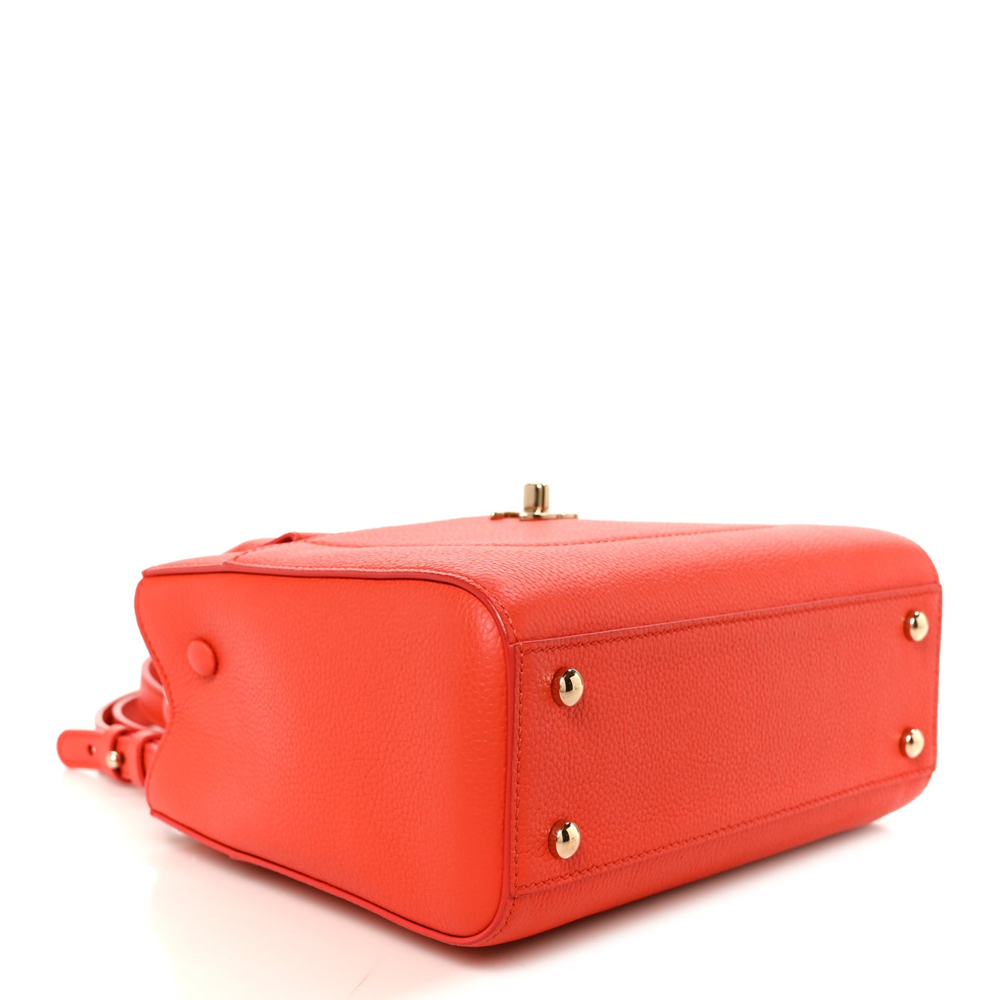 Grained Calfskin Mini Neo Executive Shopper Tote Red