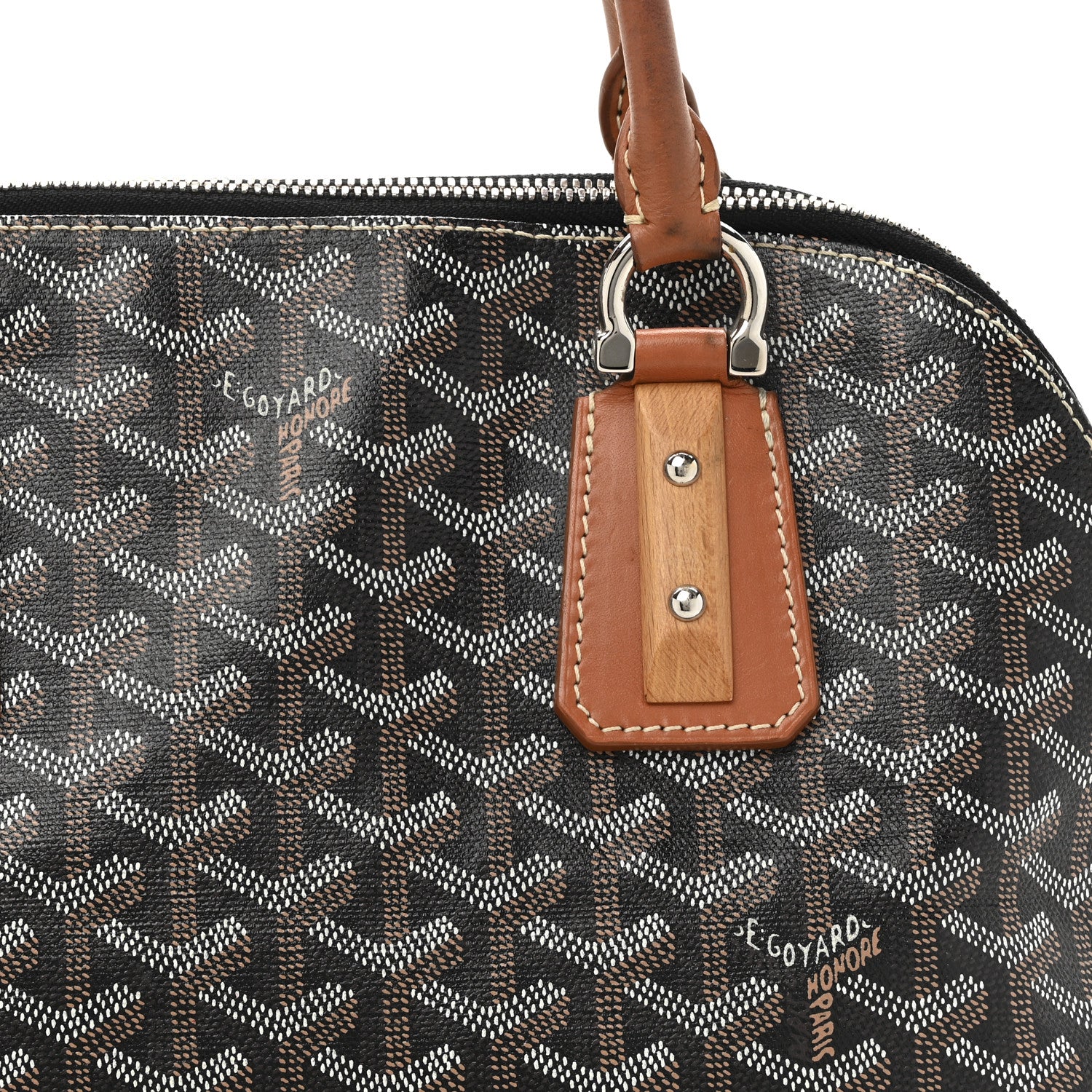 Goyard Goyardine Sac Vendome MM Black Gold 7 of 21