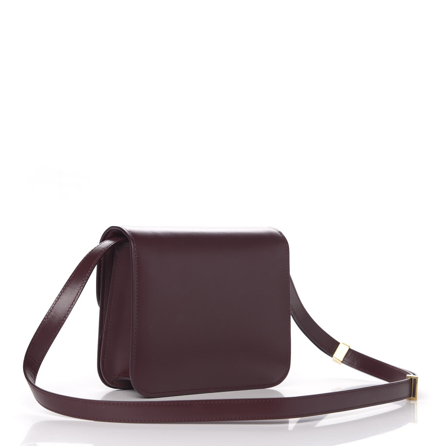 Celine Box Calfskin Teen Classic Box Flap Bag Burgundy 3 of 11