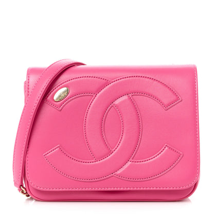 Chanel Lambskin CC Mania Flap Bag Pink 1 of 10