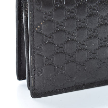 Gucci Microguccissima Card Case Wallet Black 10 of 13