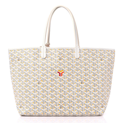 Goyard Goyardine Saint Louis Claire Voie PM White Yellow 3 of 11