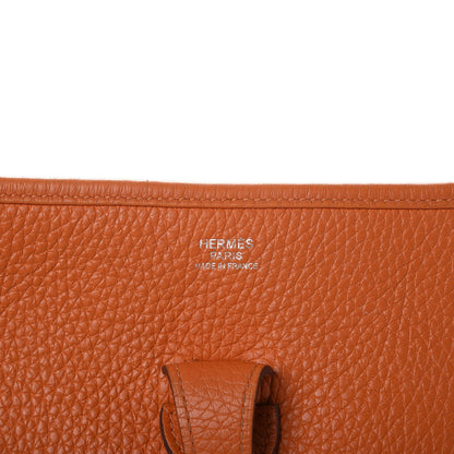 Hermes Taurillon Clemence Evelyne III PM Orange 6 of 21