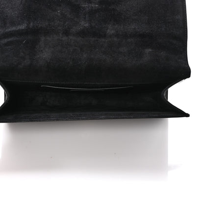 Saint Laurent Patent Cassandre Tassel Clutch Black 4 of 7