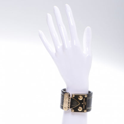 Louis Vuitton Suhali S Lock Bracelet Black 2 of 5