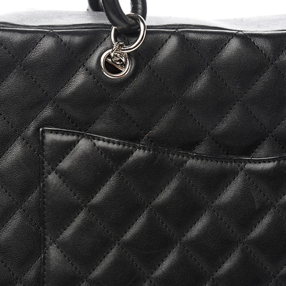 Chanel Calfskin Quilted Large Cambon Multipocket Reporter Black 12 of 13