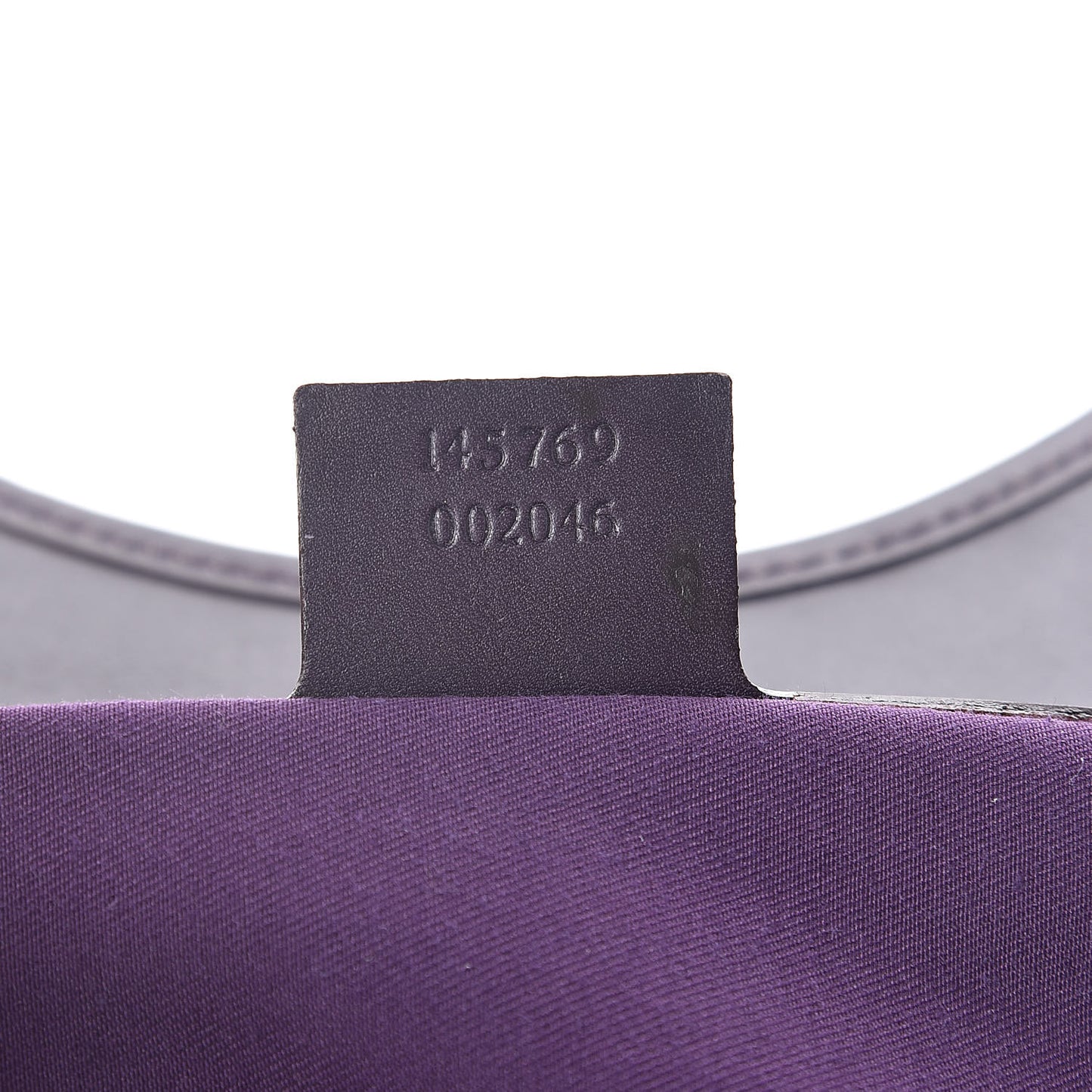 Calfskin Horsebit Embossed Large Glam Shoulder Bag Purple