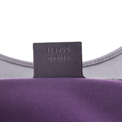 Gucci Calfskin Horsebit Embossed Large Glam Shoulder Bag Purple 7 of 10