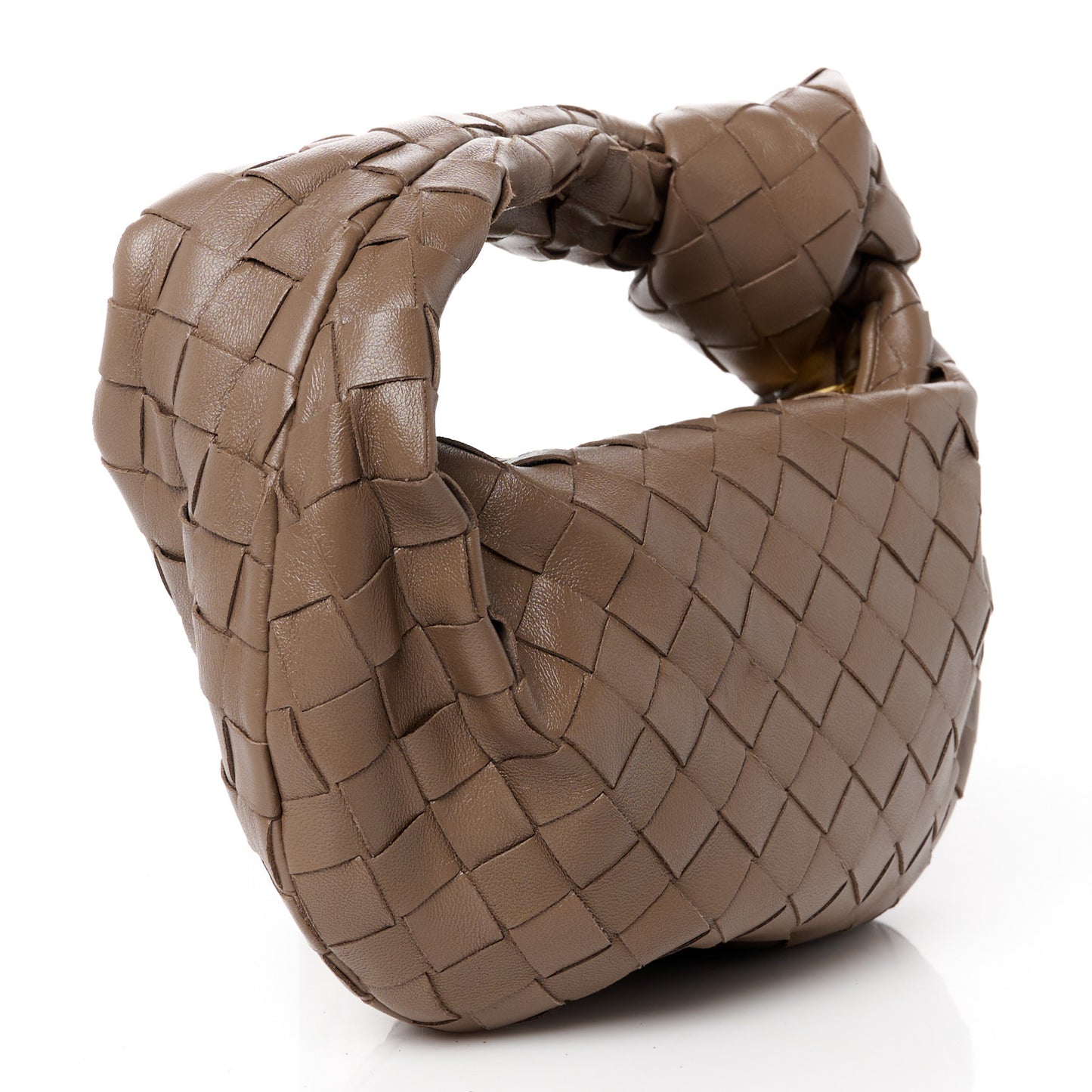 Nappa Intrecciato Mini Jodie Dark Taupe