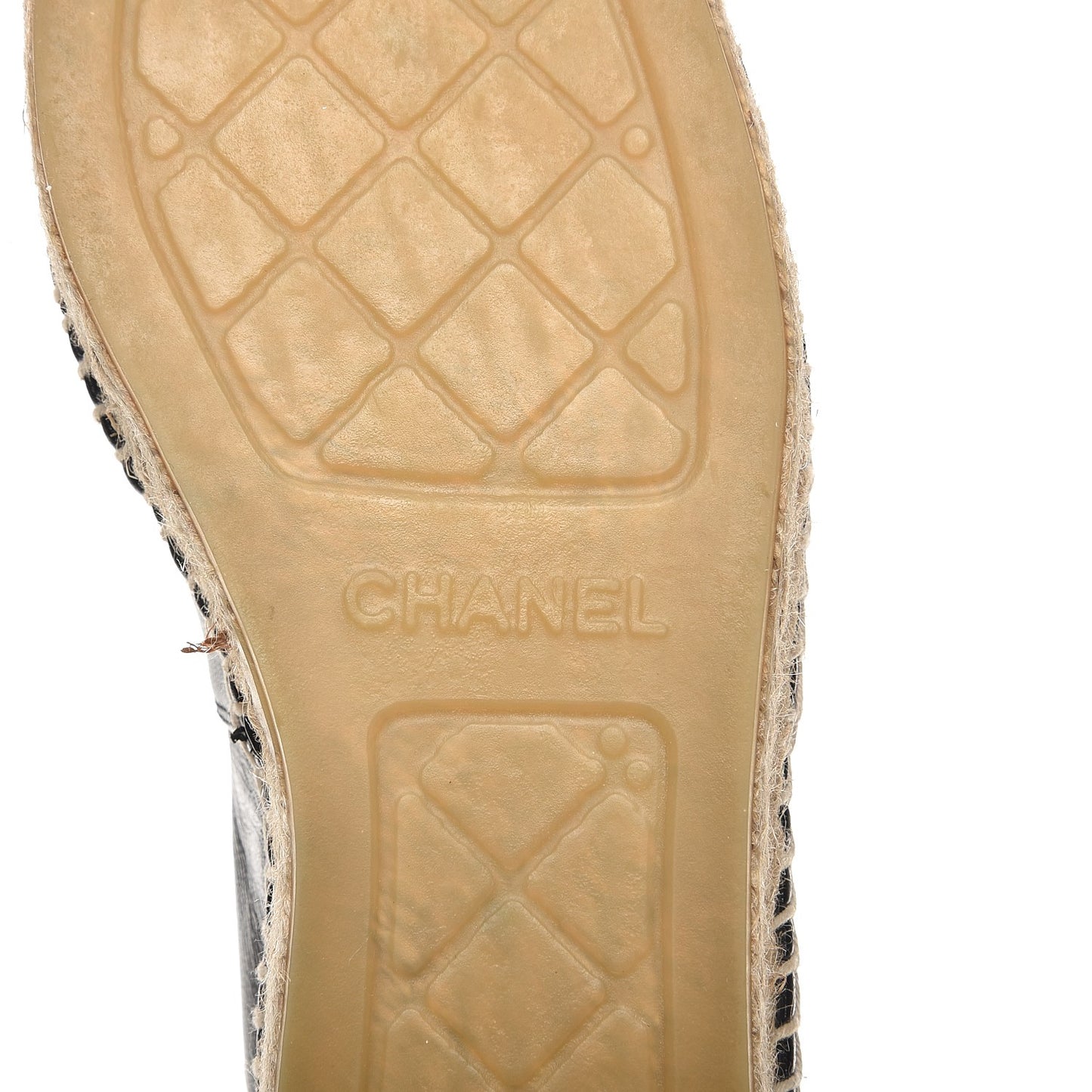 Lambskin CC Espadrilles 37 Black