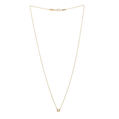 Tiffany 18K Rose Gold Diamond .07ct Elsa Peretti Diamonds by the Yard Pendant Necklace 3 of 7