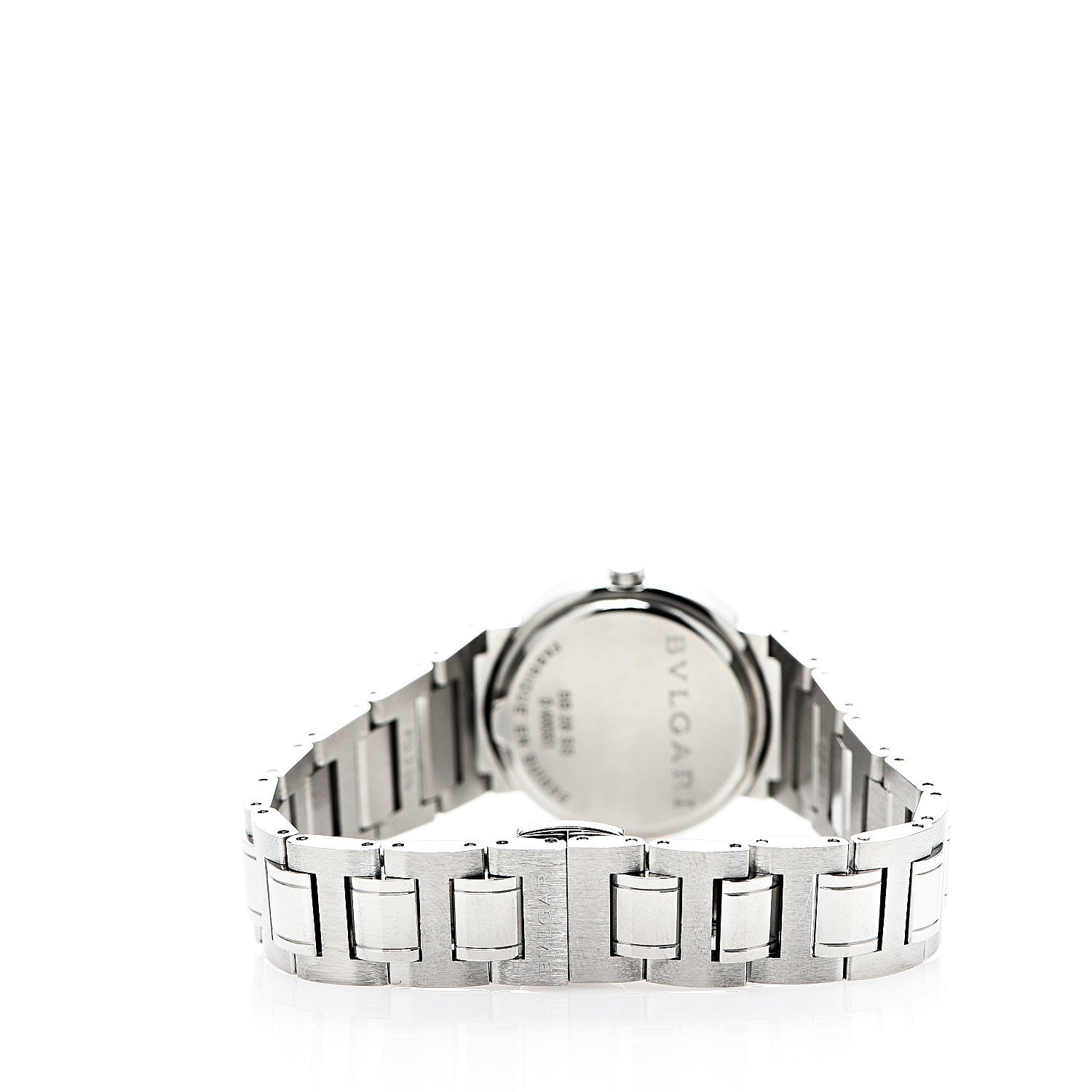 Bulgari Stainless Steel Pink Mother of Pearl 26mm Quartz Watch 3 of 6