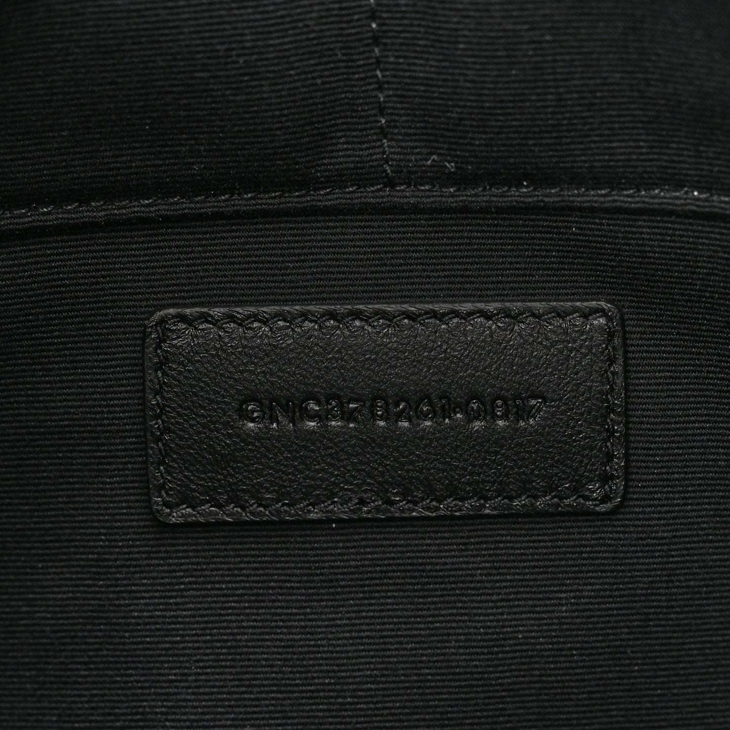 Calfskin Crocodile Embossed Document Holder Black