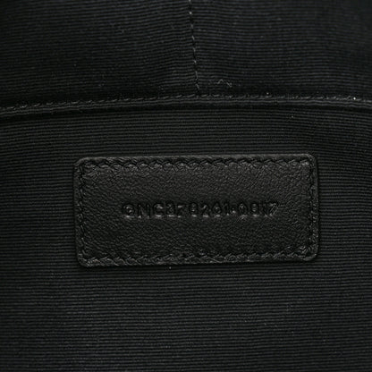 Saint Laurent Calfskin Crocodile Embossed Document Holder Black 6 of 9
