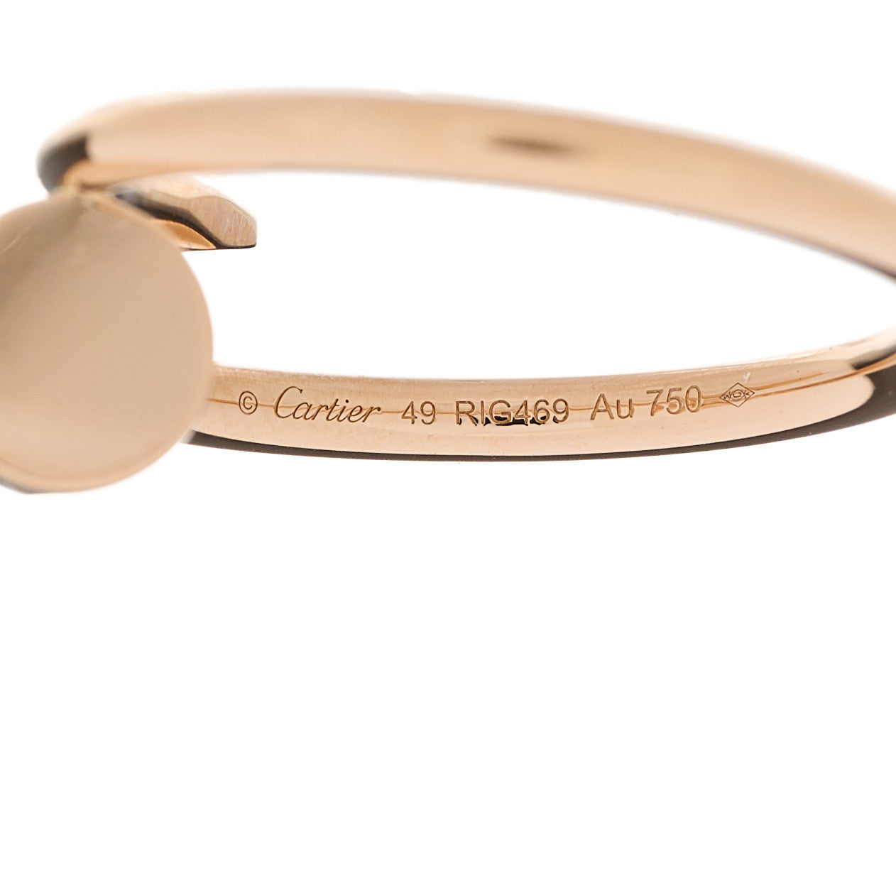 Cartier 18K Pink Gold Small Juste Un Clou Ring 49 4.75 4 of 5