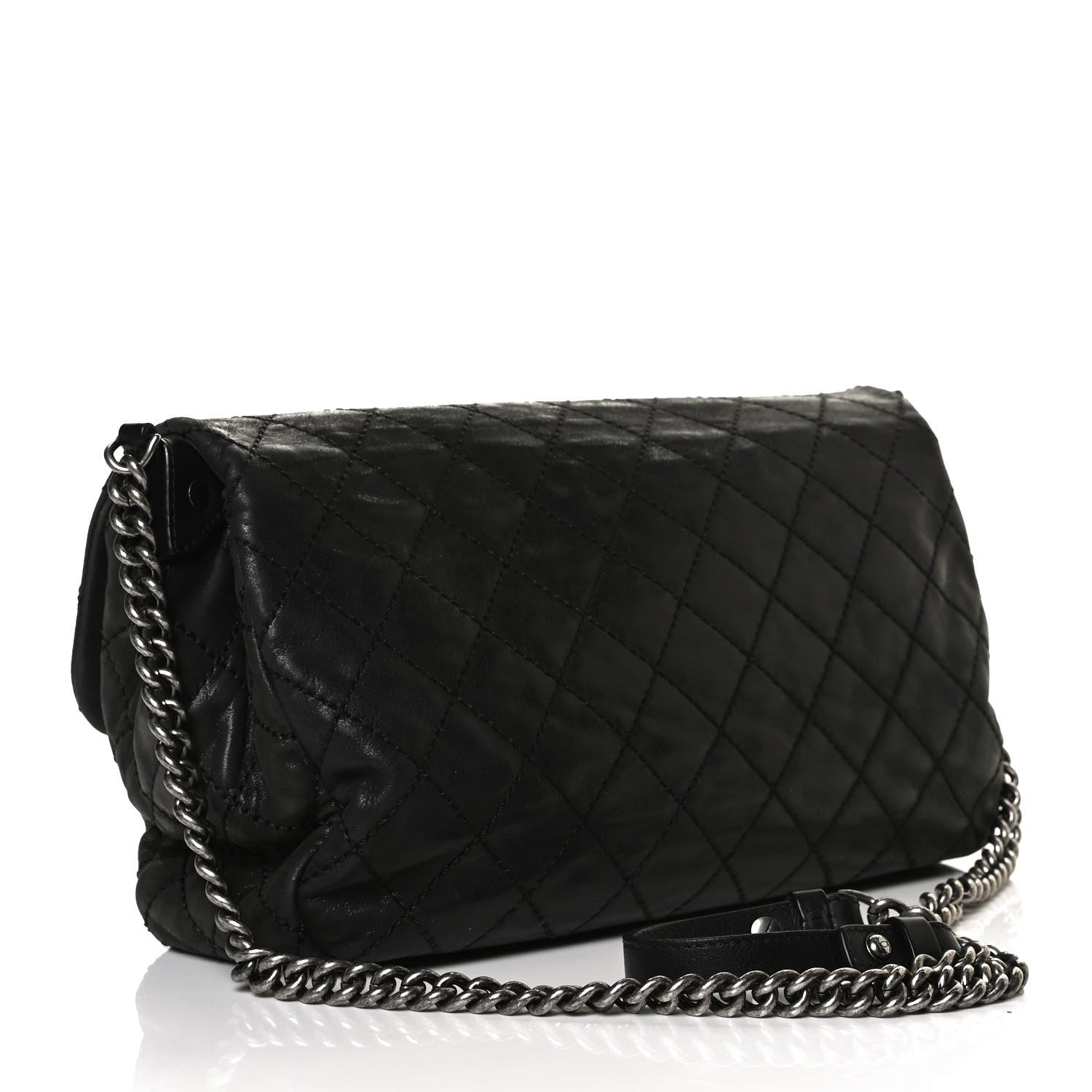 Chanel Iridescent Calfskin Large Coco Daily Flap Black 3 of 17