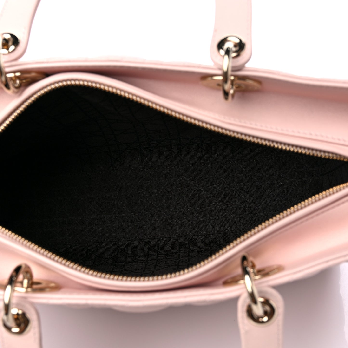 Lambskin Cannage Large Lady Dior Light Pink