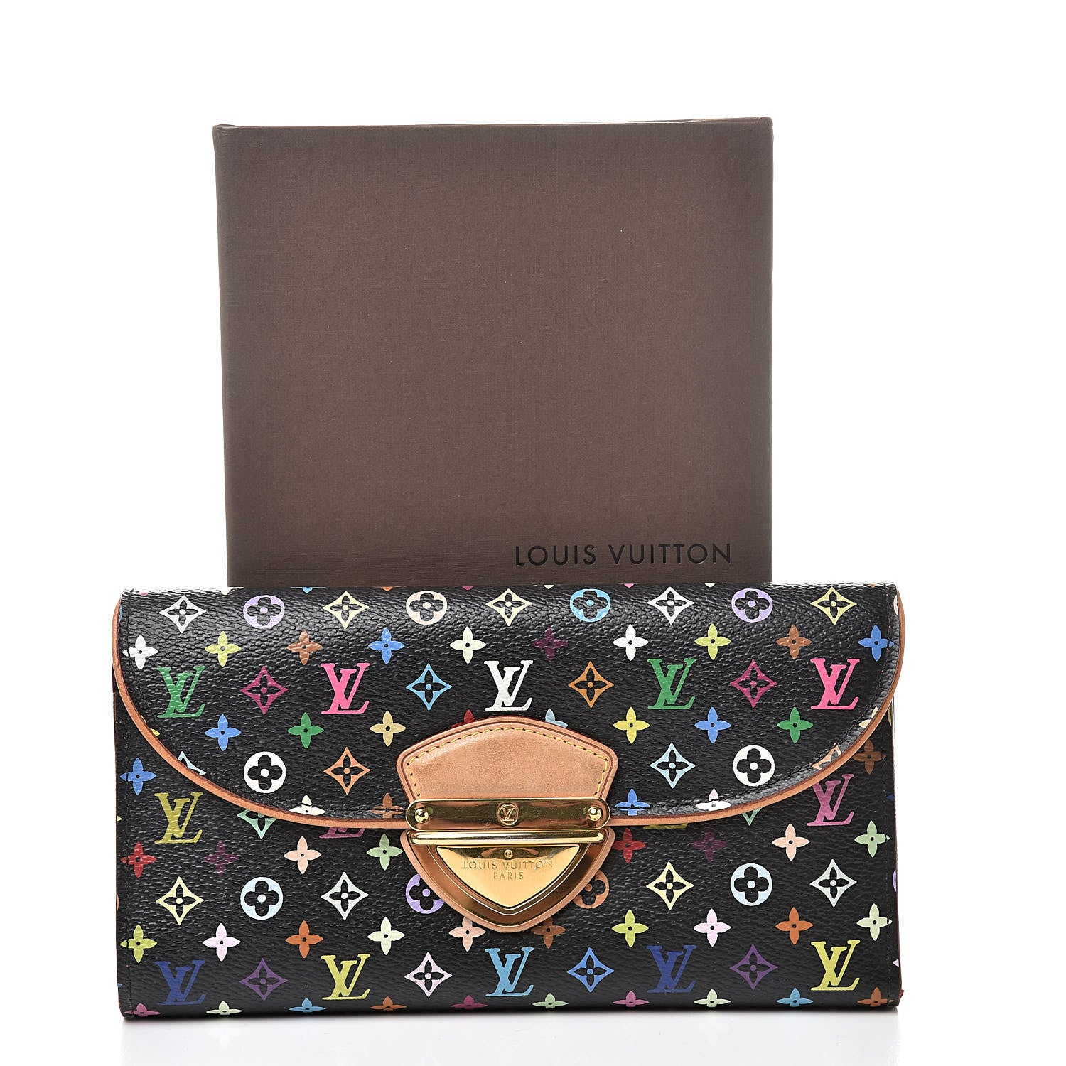 Louis Vuitton Monogram Multicolor Eugenie Wallet Black Grenade 13 of 13
